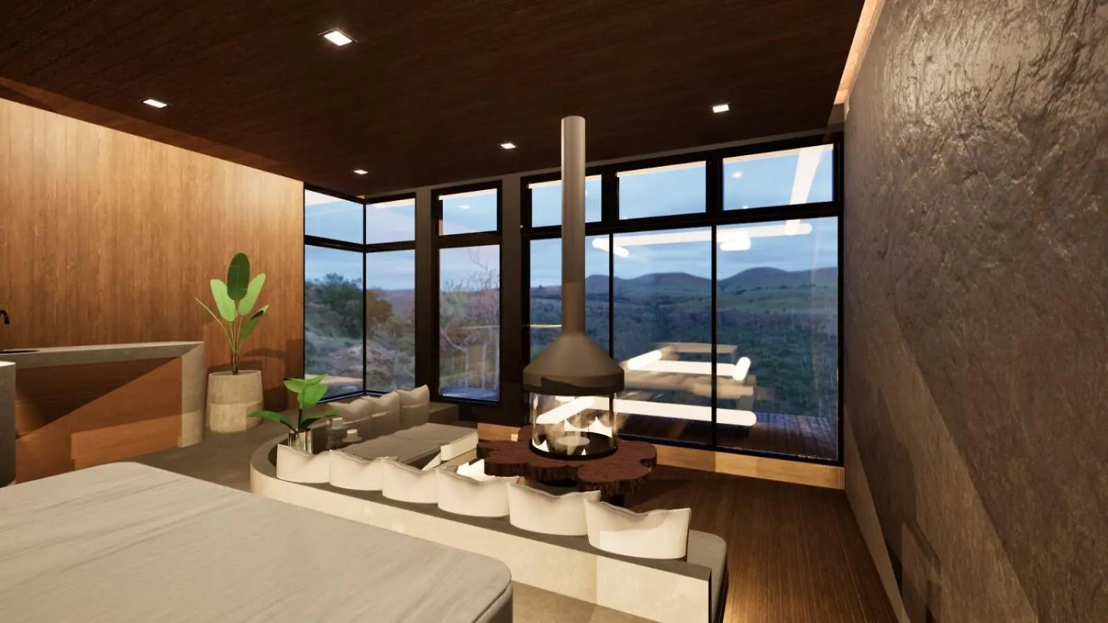 בקתה Campos do Jordão Chale Boutique Spa- Sauna Seca, Jacuzzi , Rede Suspensa